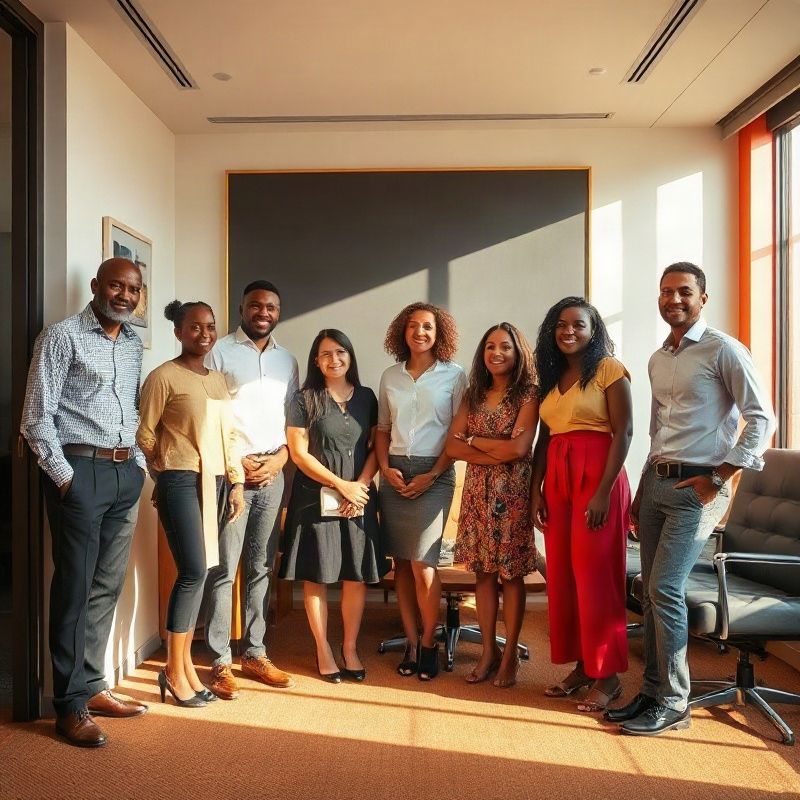 The Coastmeadowx team in their Kakamega office